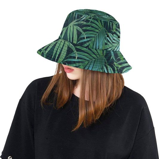 Tropical Flower Pattern Print Design TF011 Unisex Bucket Hat