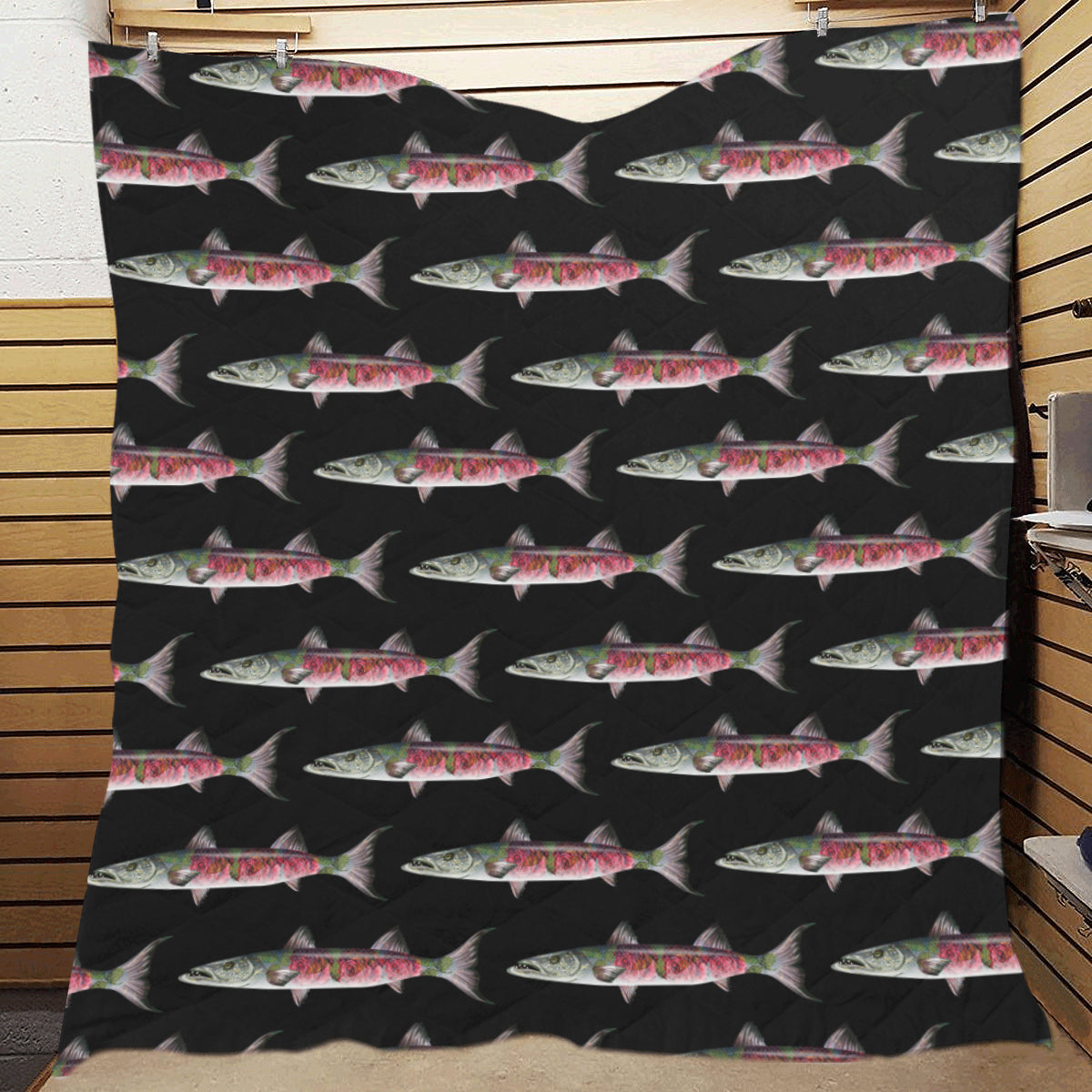 Barracuda Pattern Print Design 02 Premium Quilt