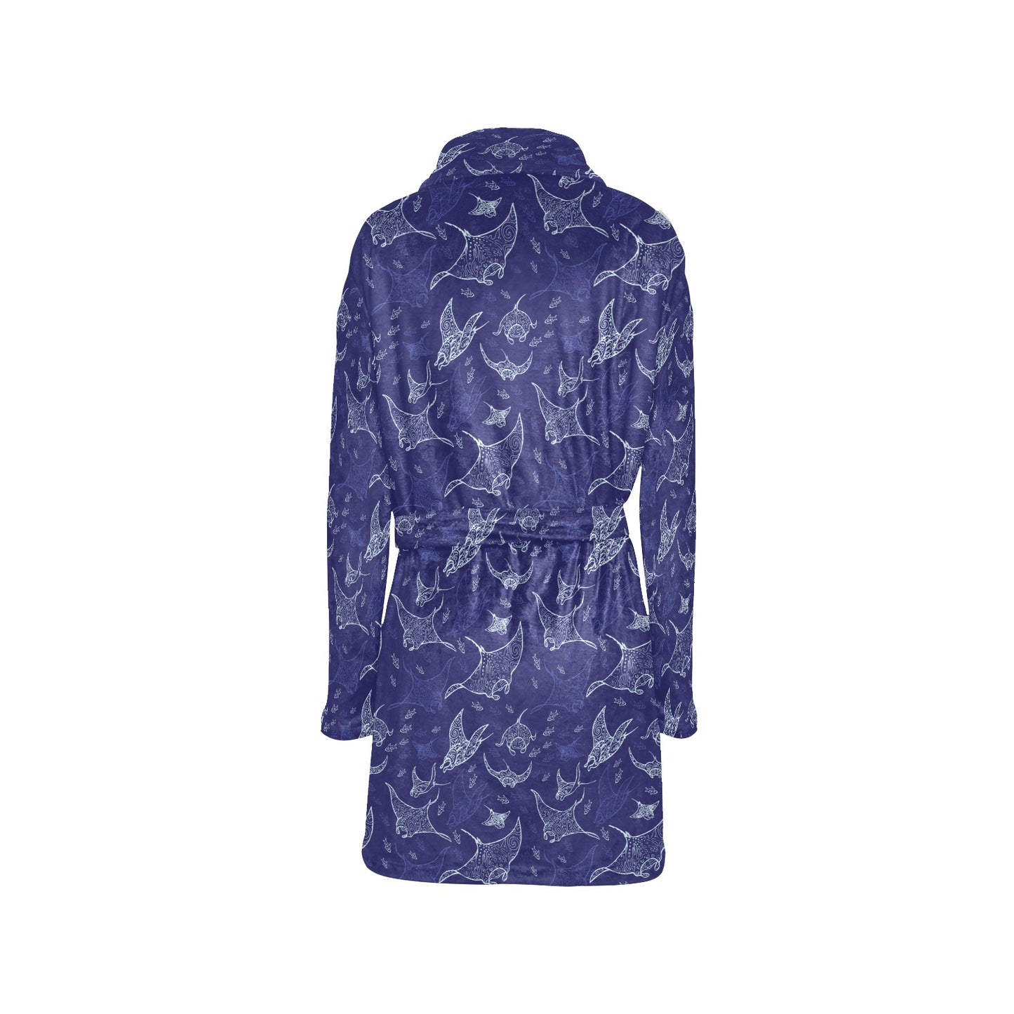 Manta Ray Print Design LKS401 Women's Fleece Robe