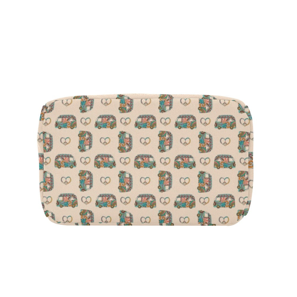 Hippie Van Peace Print Design LKS303 Insulated Lunch Bag