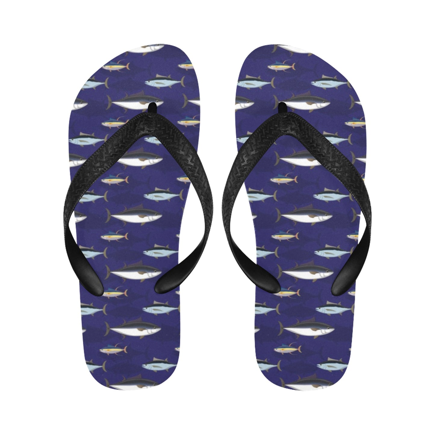 Tuna Fish Print Design LKS304 Flip Flops