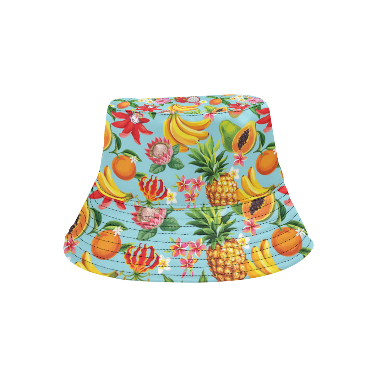 Tropical Fruits Pattern Print Design TF01 Unisex Bucket Hat