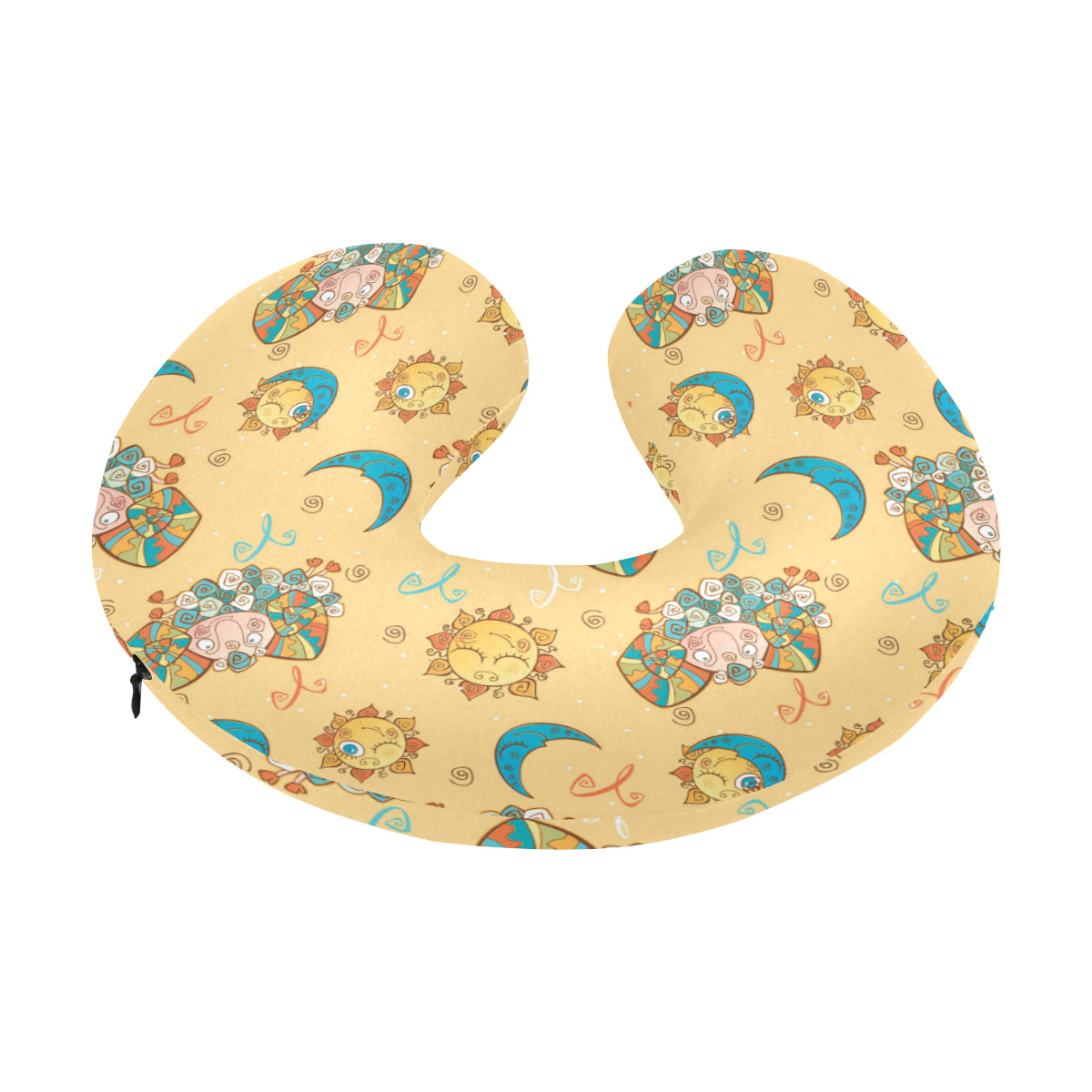 Aries Zodiac Pattern Print Design 03 U-Shaped Travel Neck Pillow