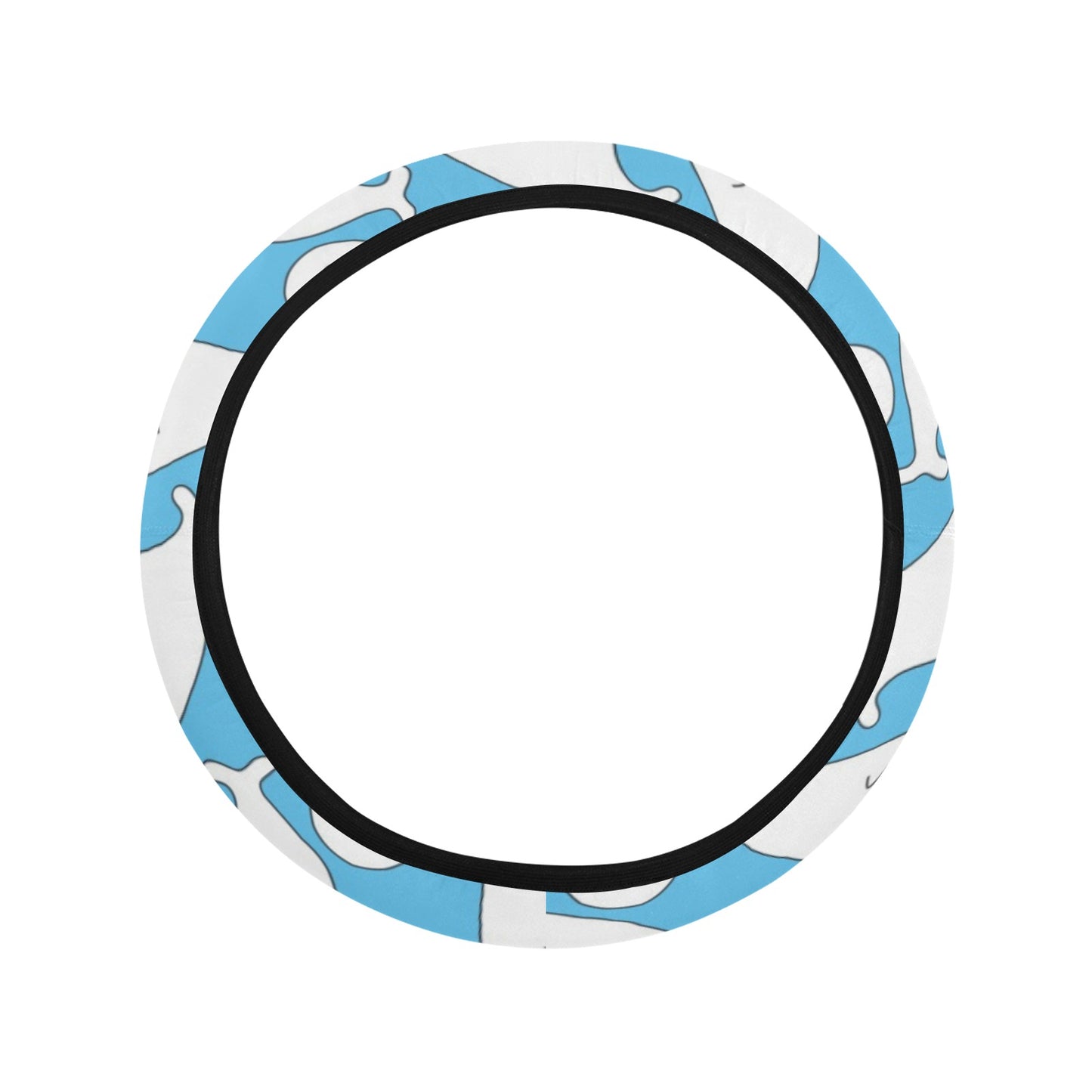 Sea Lion Print Design LKS402 Steering Wheel Cover with Elastic Edge