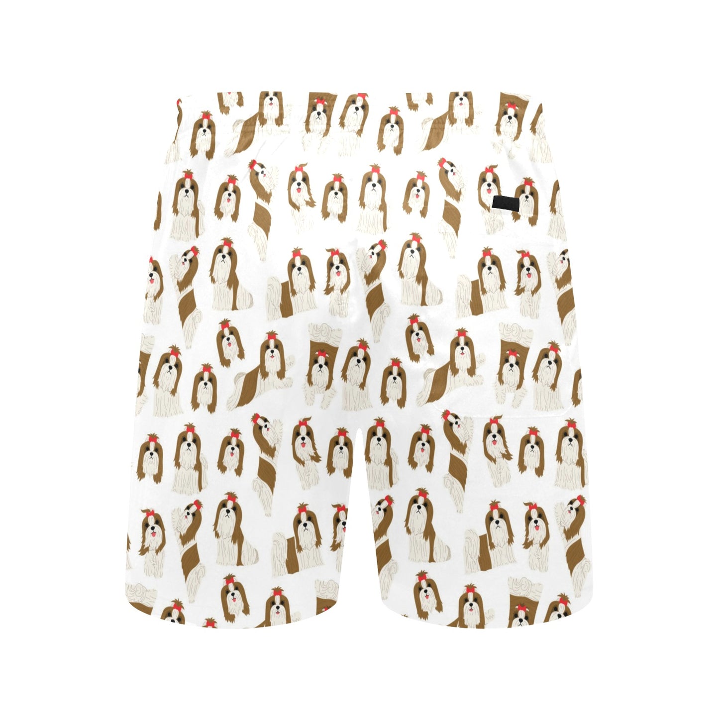 Shih Tzu Print Design LKS302 Men's Swim Trunks Beach Shorts