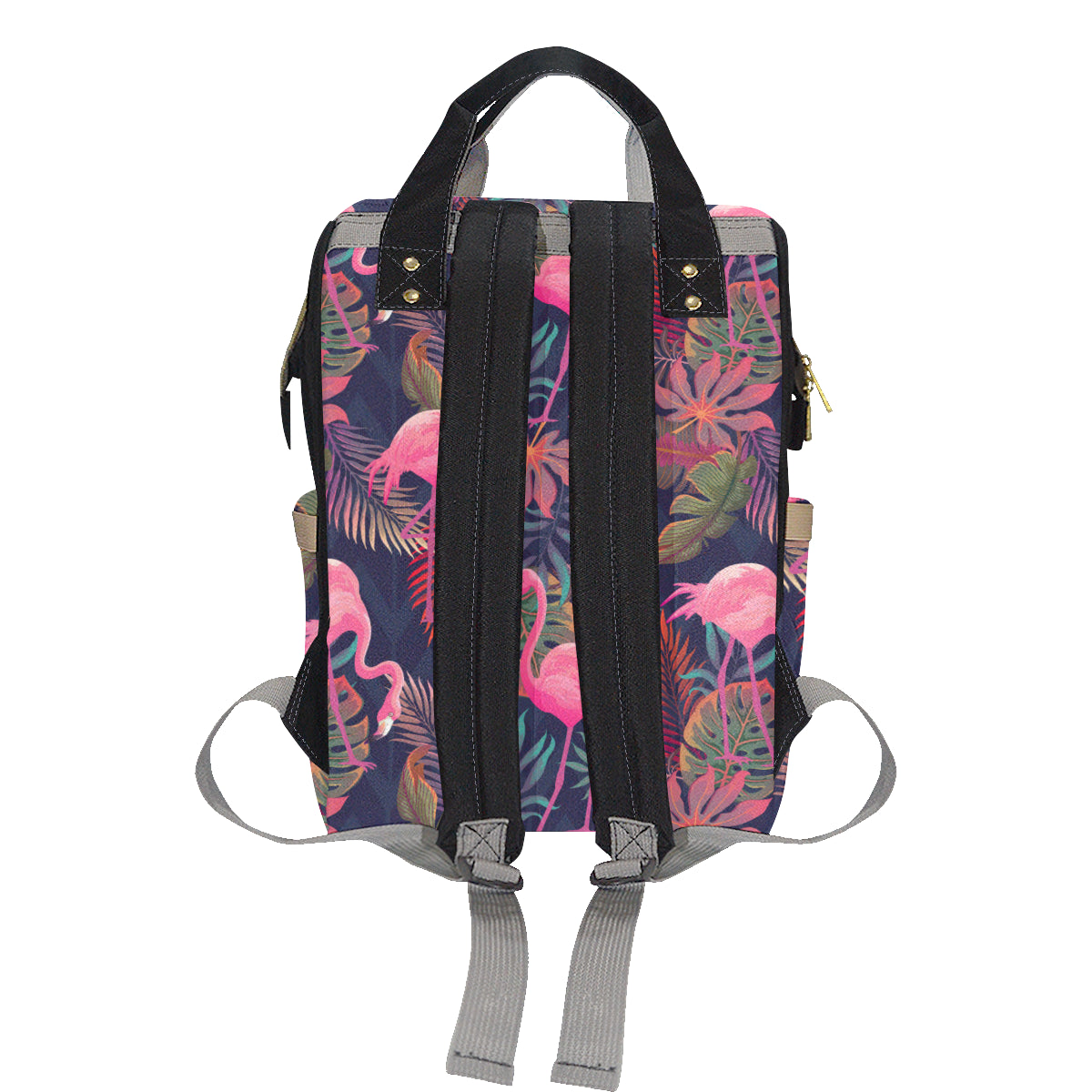 Flamingo Tropical Pattern Diaper Bag Backpack