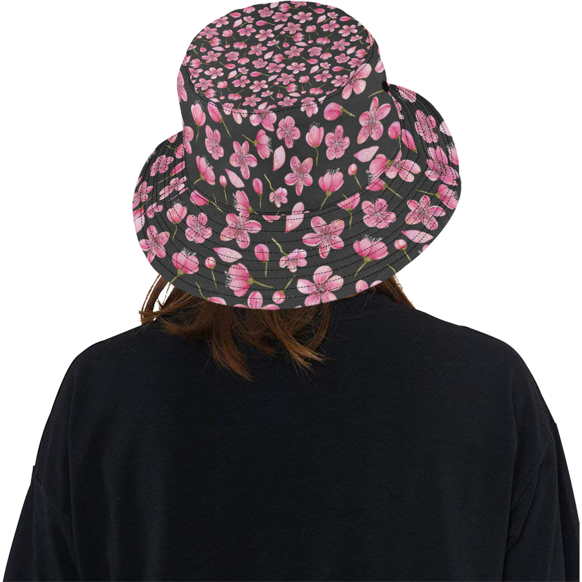 Apple blossom Pattern Print Design AB03 Unisex Bucket Hat