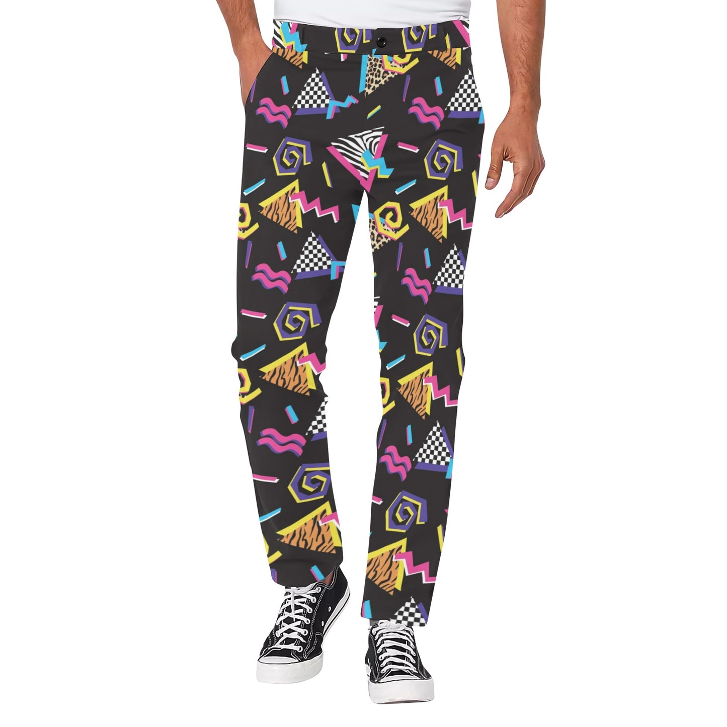 80s Pattern Print Design 3 Men's Pants
