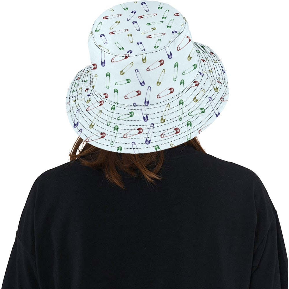 Safety Pin Print Design LKS303 Unisex Bucket Hat