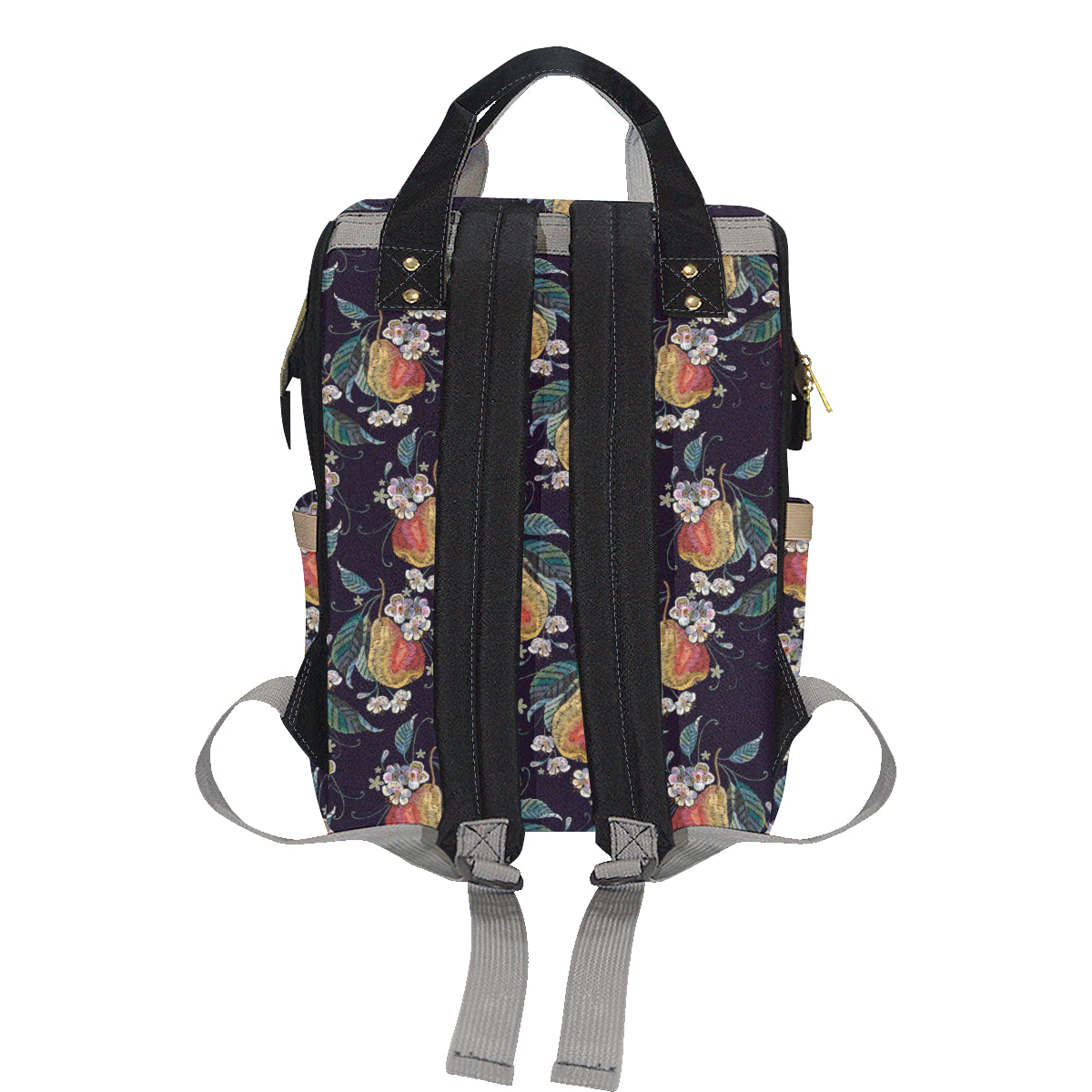 Pear Pattern Print Design PE02 Diaper Bag Backpack