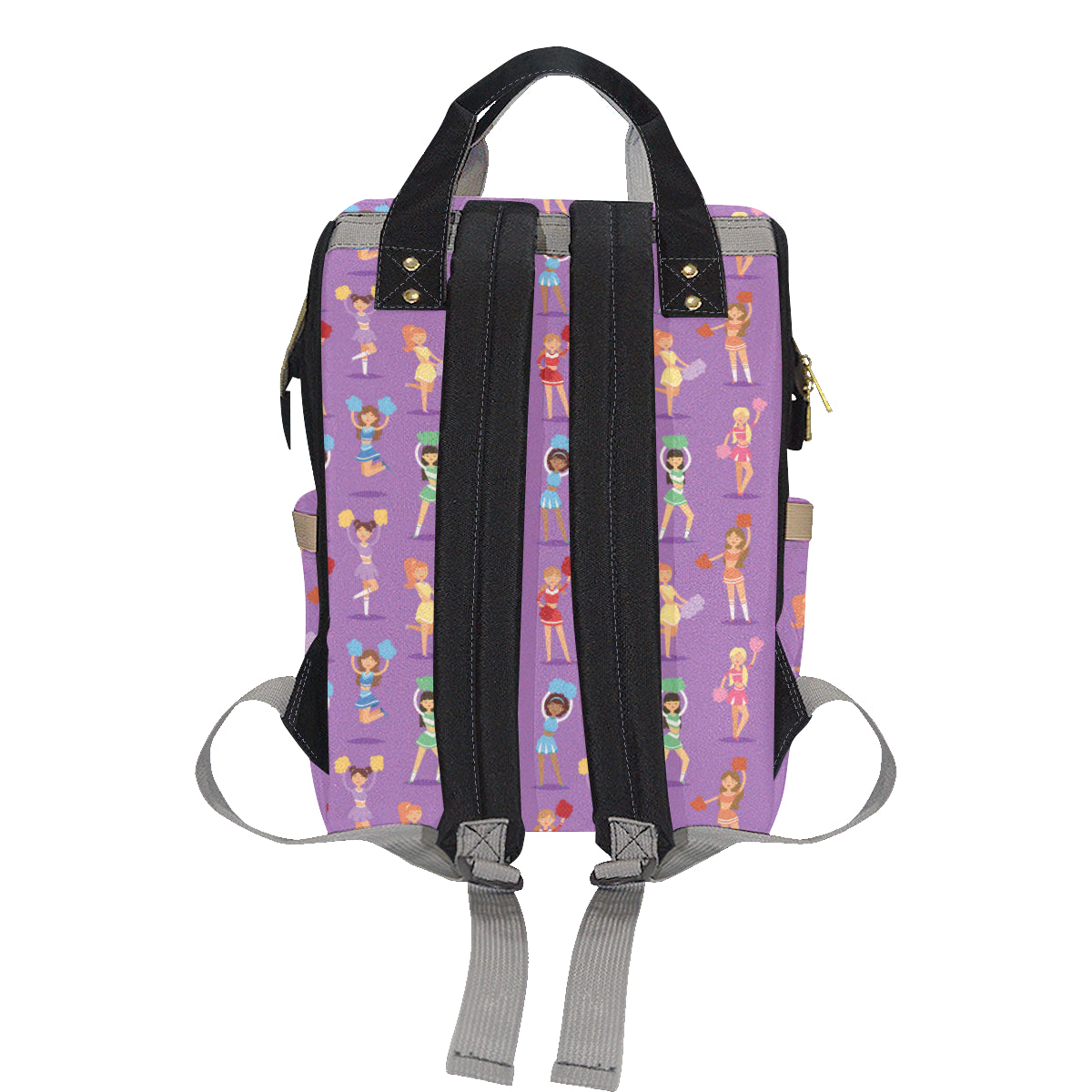 Cheerleader Pattern Print Design 02 Diaper Bag Backpack