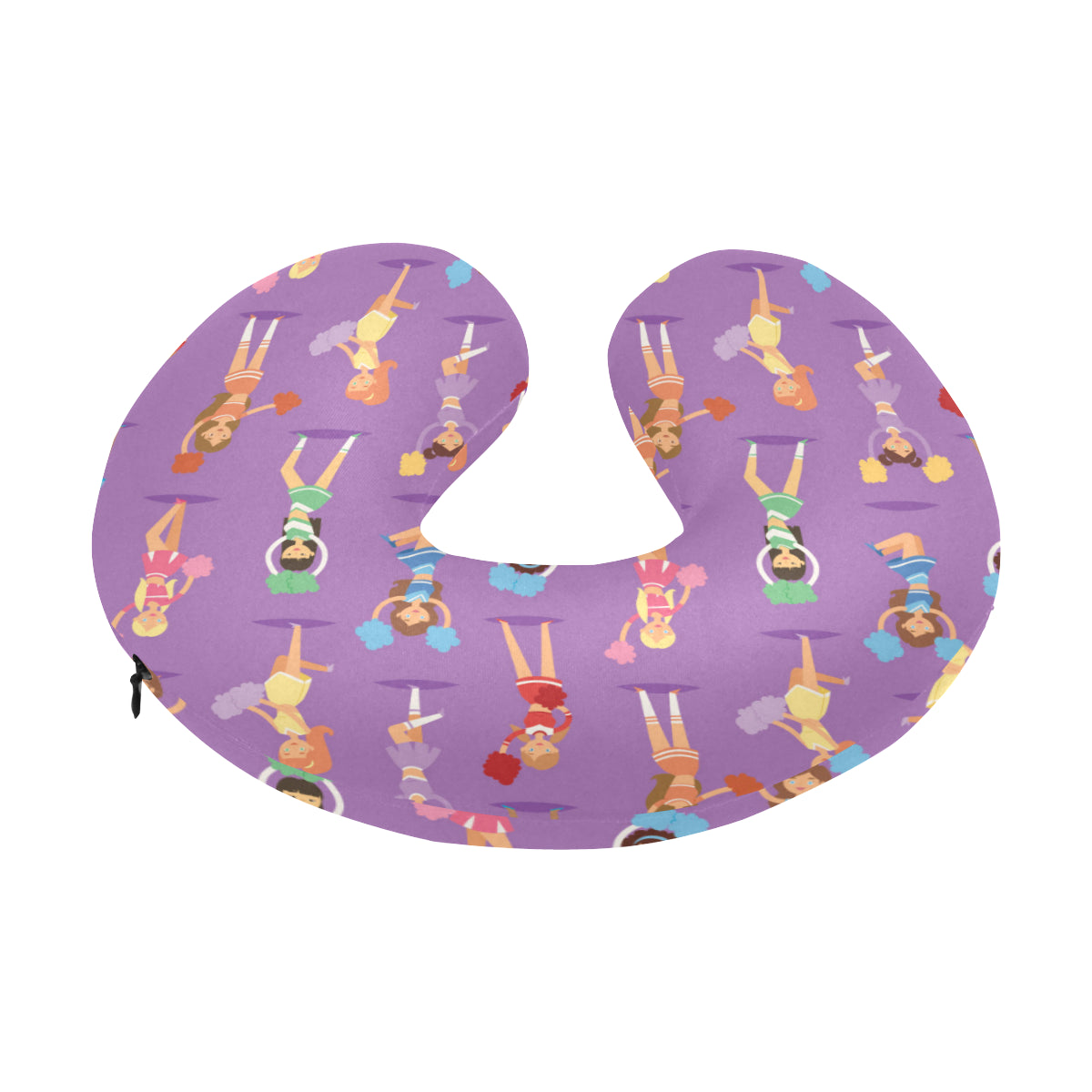 Cheerleader Pattern Print Design 02 U-Shaped Travel Neck Pillow