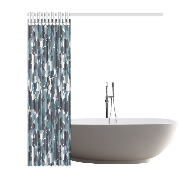 ACU Digital Urban Camouflage Shower Curtain