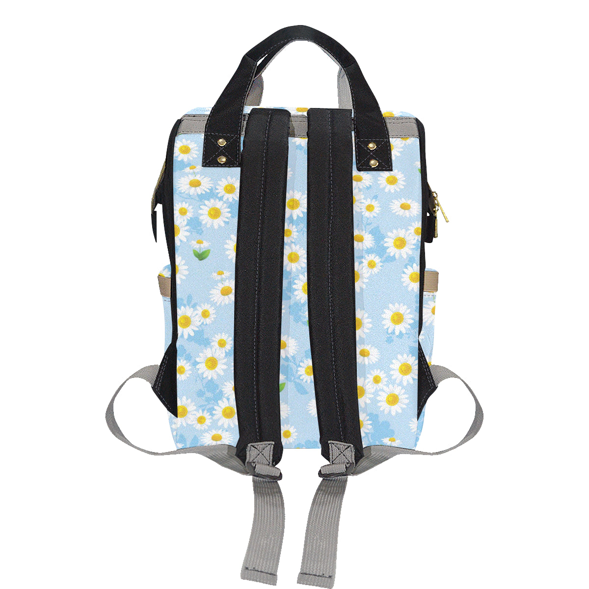Daisy Pattern Print Design DS010 Diaper Bag Backpack