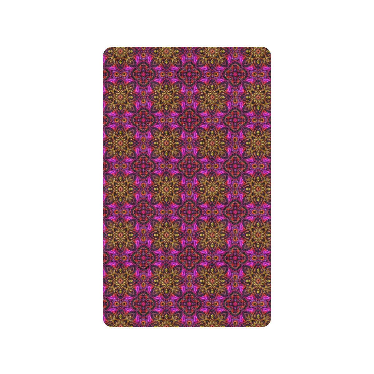 kaleidoscope Abstract Print Design Rubber Doormat