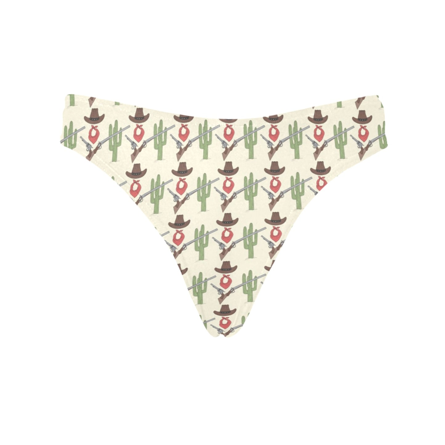 Western Cowboy Print Women's Thongs