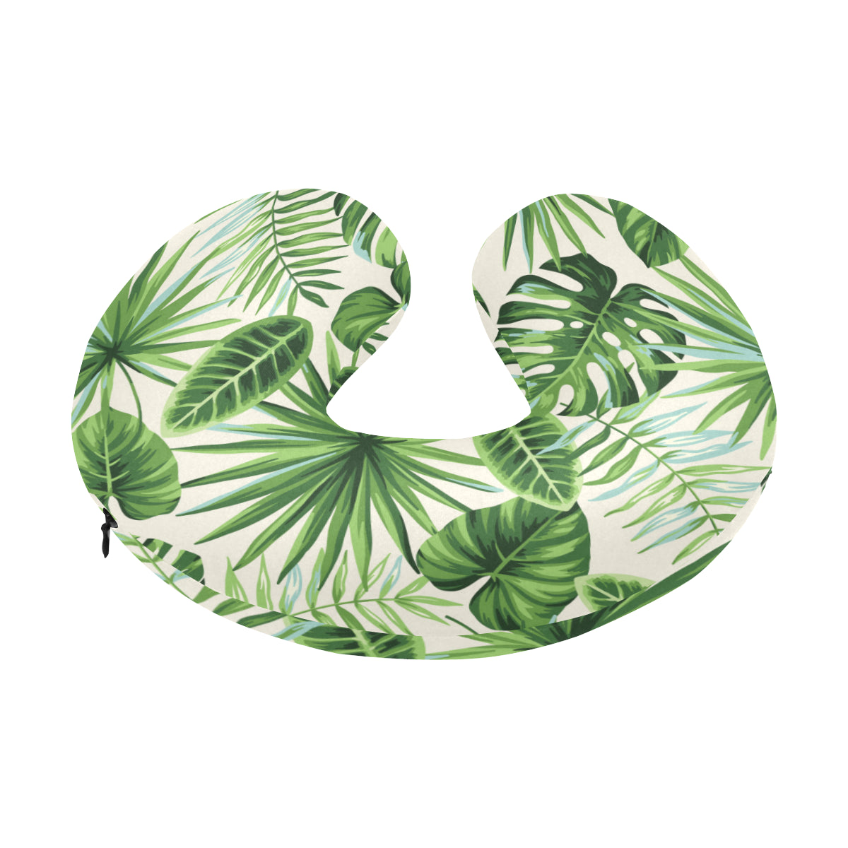 Palm Leaf Pattern Print Design A01 U-Shaped Travel Neck Pillow