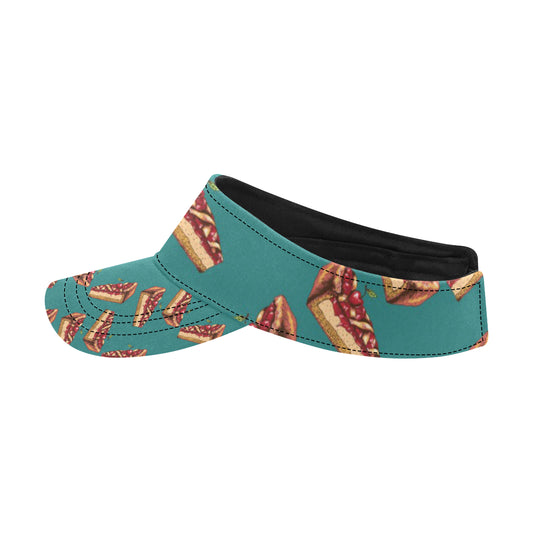 Cheesecake Cherry Pattern Print Design CK03 Unisex Sun Visor