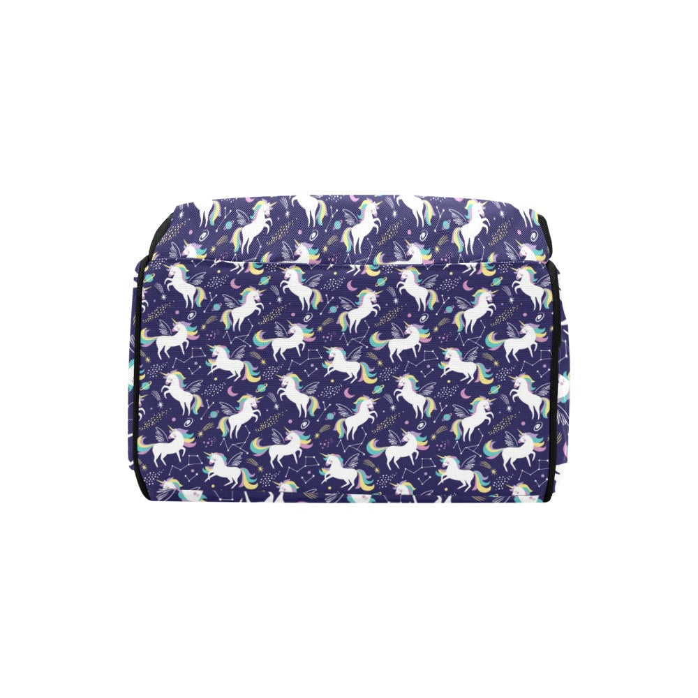 Unicorn Print Design LKS305 Diaper Bag Backpack