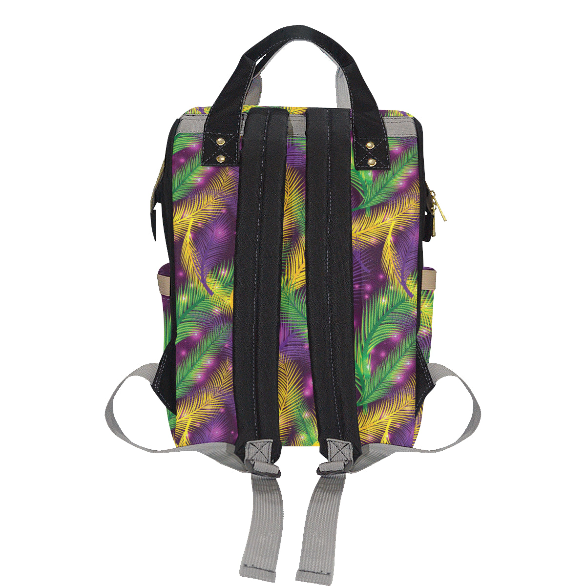Mardi Gras Pattern Print Design 09 Diaper Bag Backpack