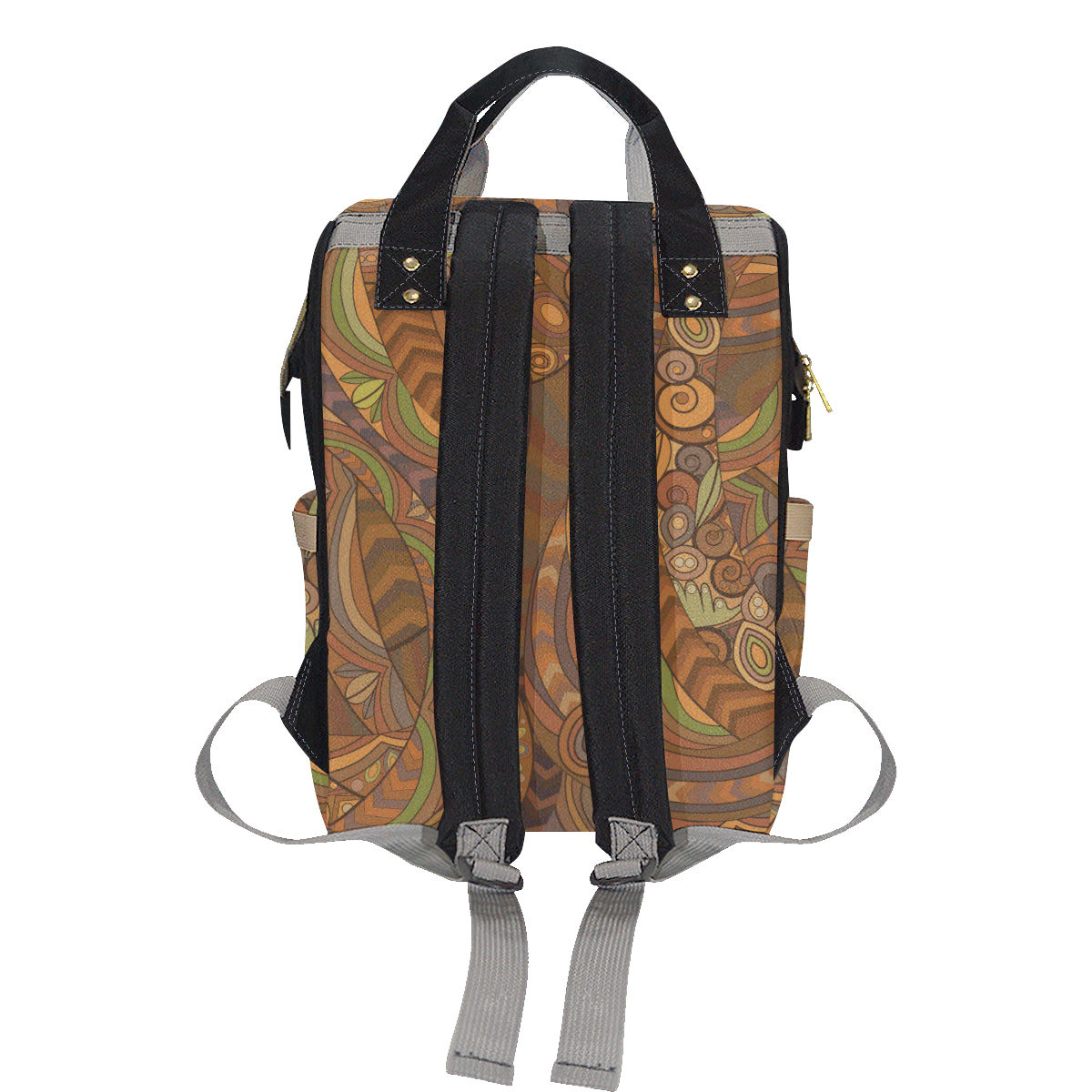 Maori Ornament Design Print Diaper Bag Backpack