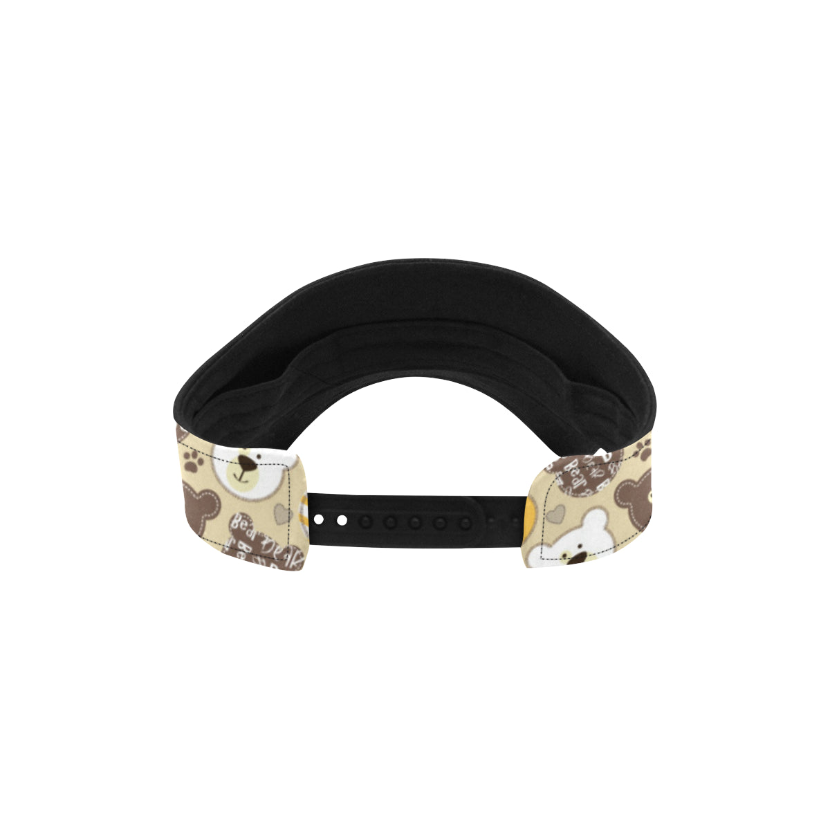 Bear PatchworkPattern Print Design 01 Unisex Sun Visor