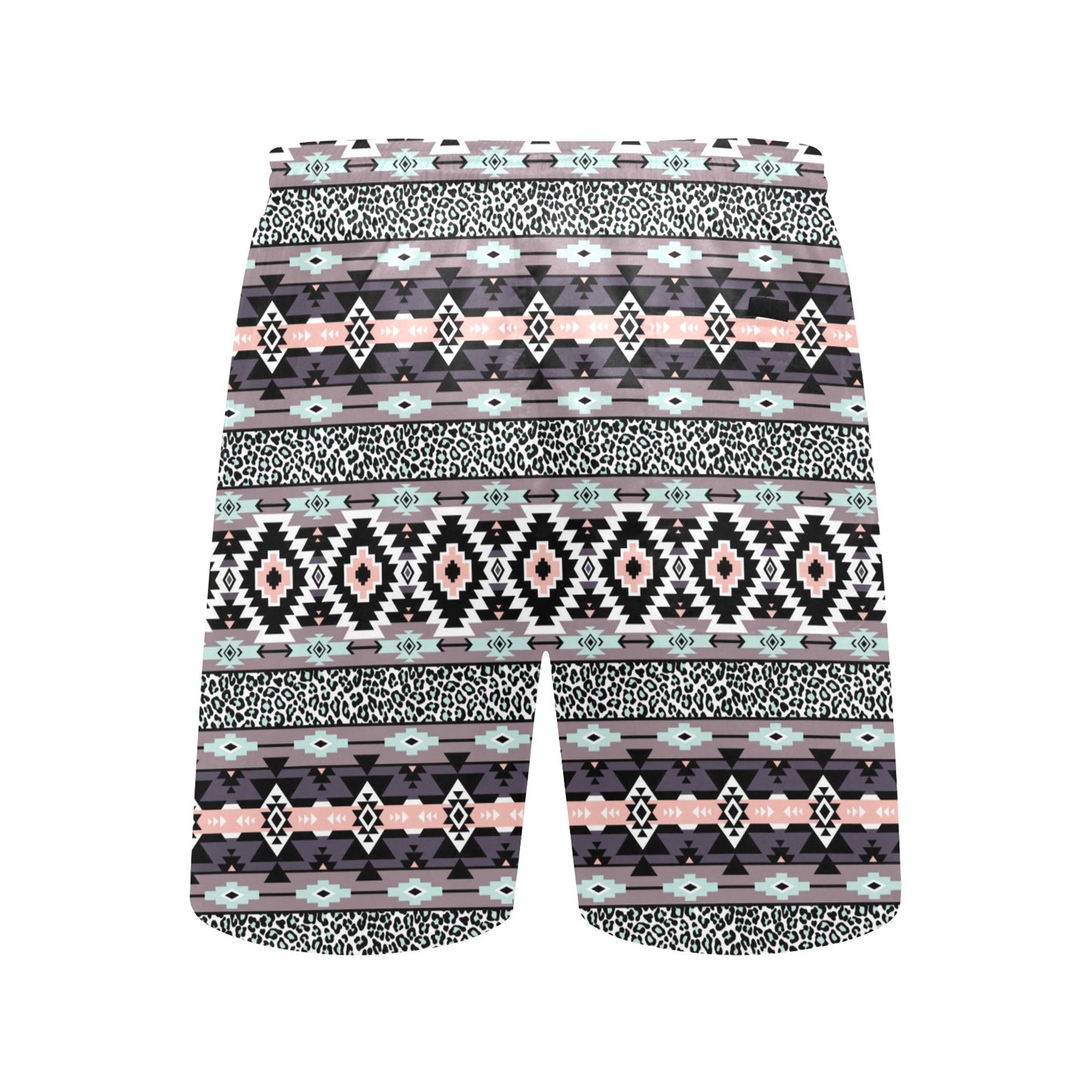 Safari Pattern Print Design LKS302 Men's Swim Trunks Beach Shorts