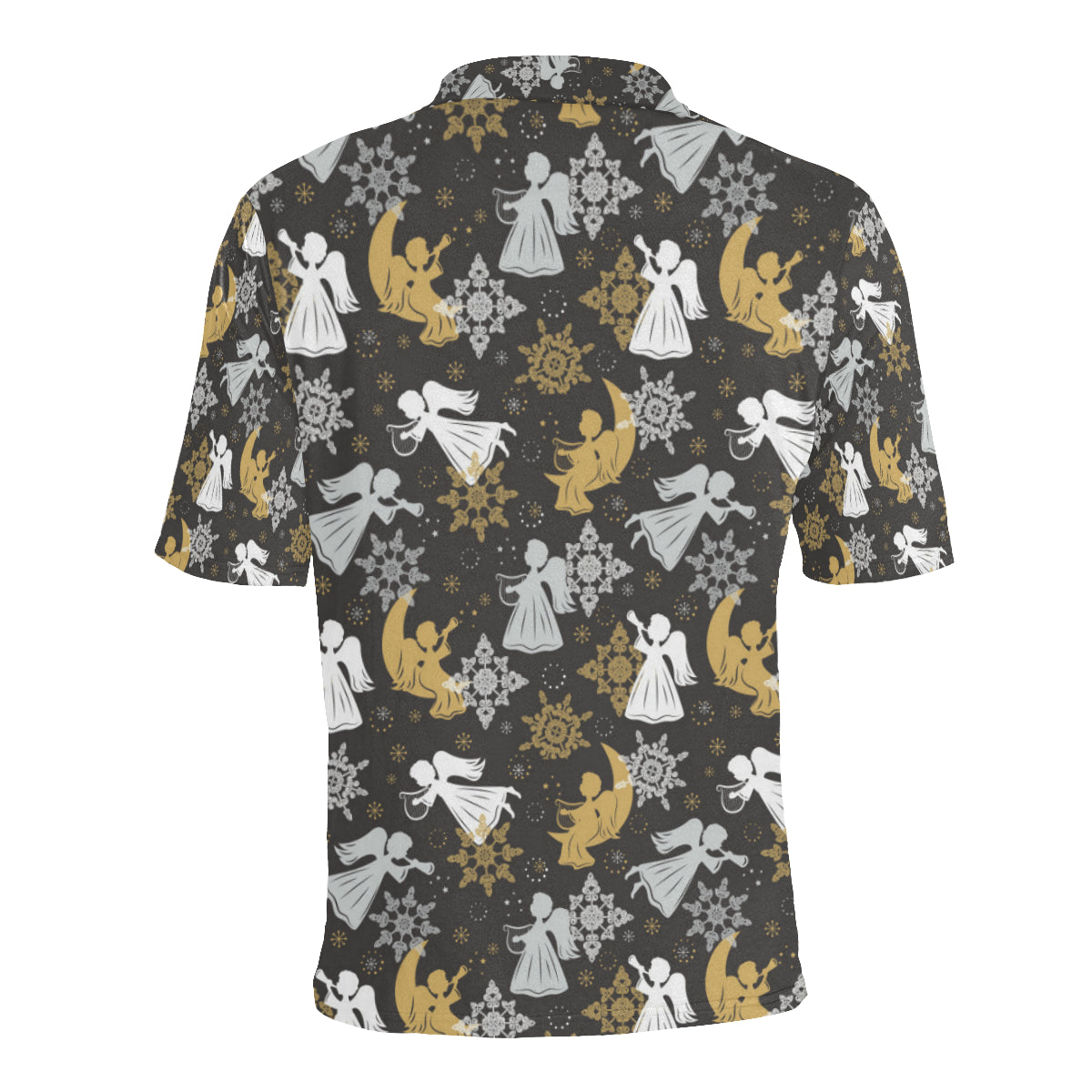 Angel Pattern Print Design 04 Men Polo Shirt