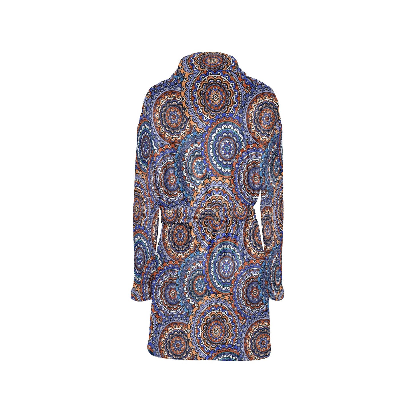 Mandala Boho Chic Design Print Women's Fleece Robe
