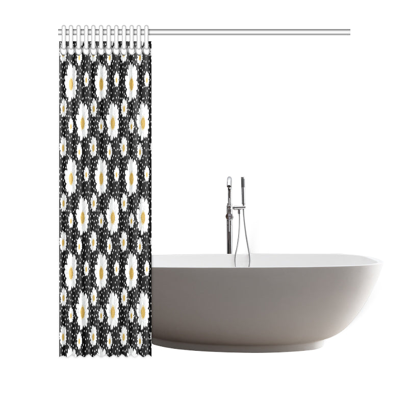 Daisy Pattern Print Design DS02 Shower Curtain