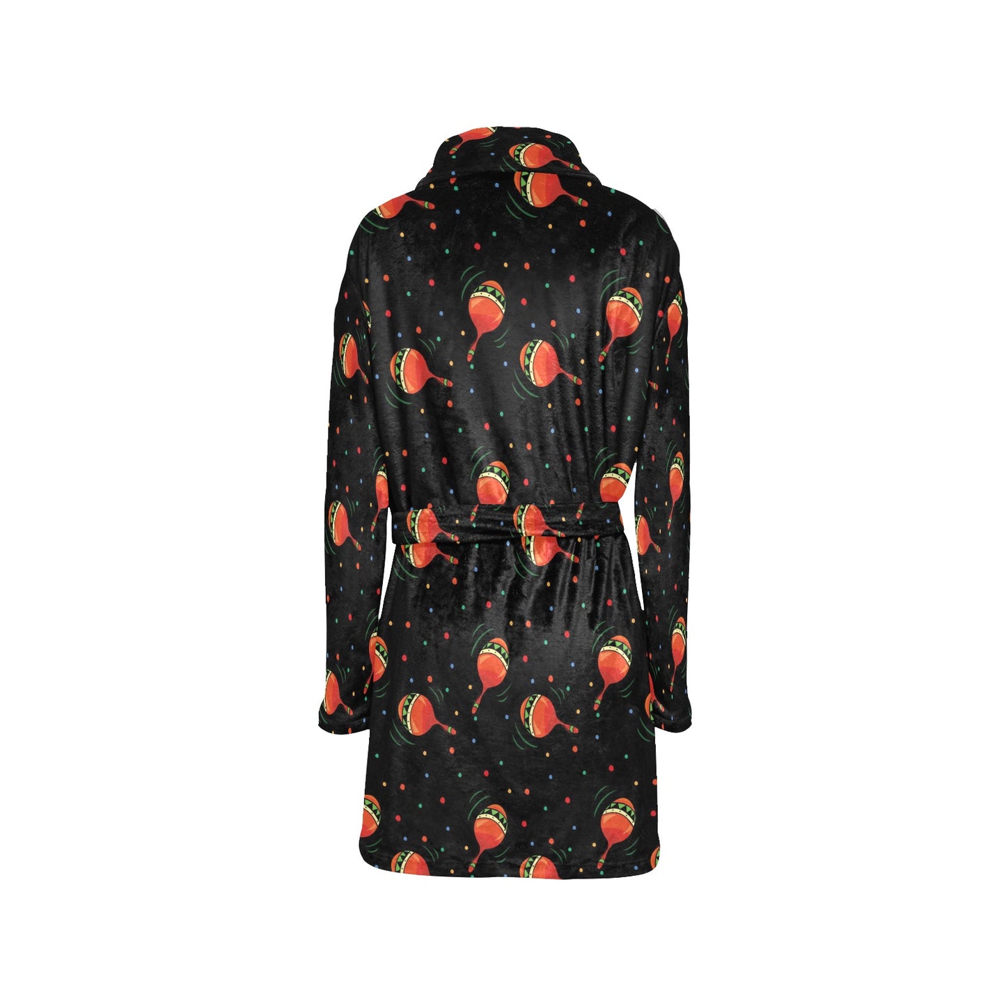 Maracas Pattern Print Design 03 Women's Fleece Robe