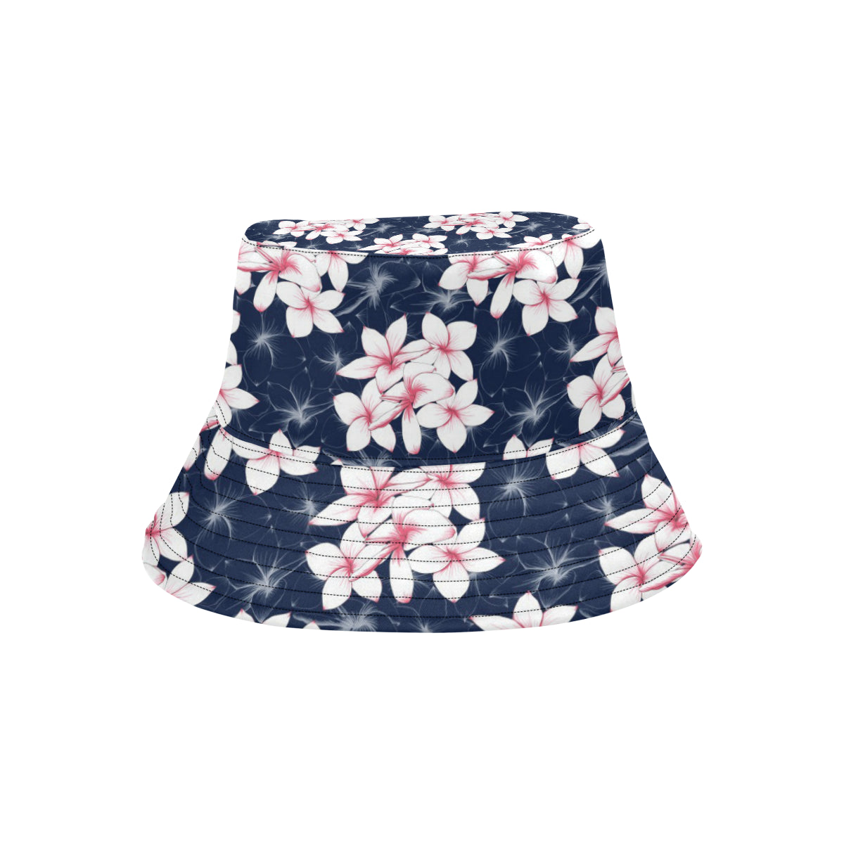 Plumeria Pattern Print Design PM017 Unisex Bucket Hat