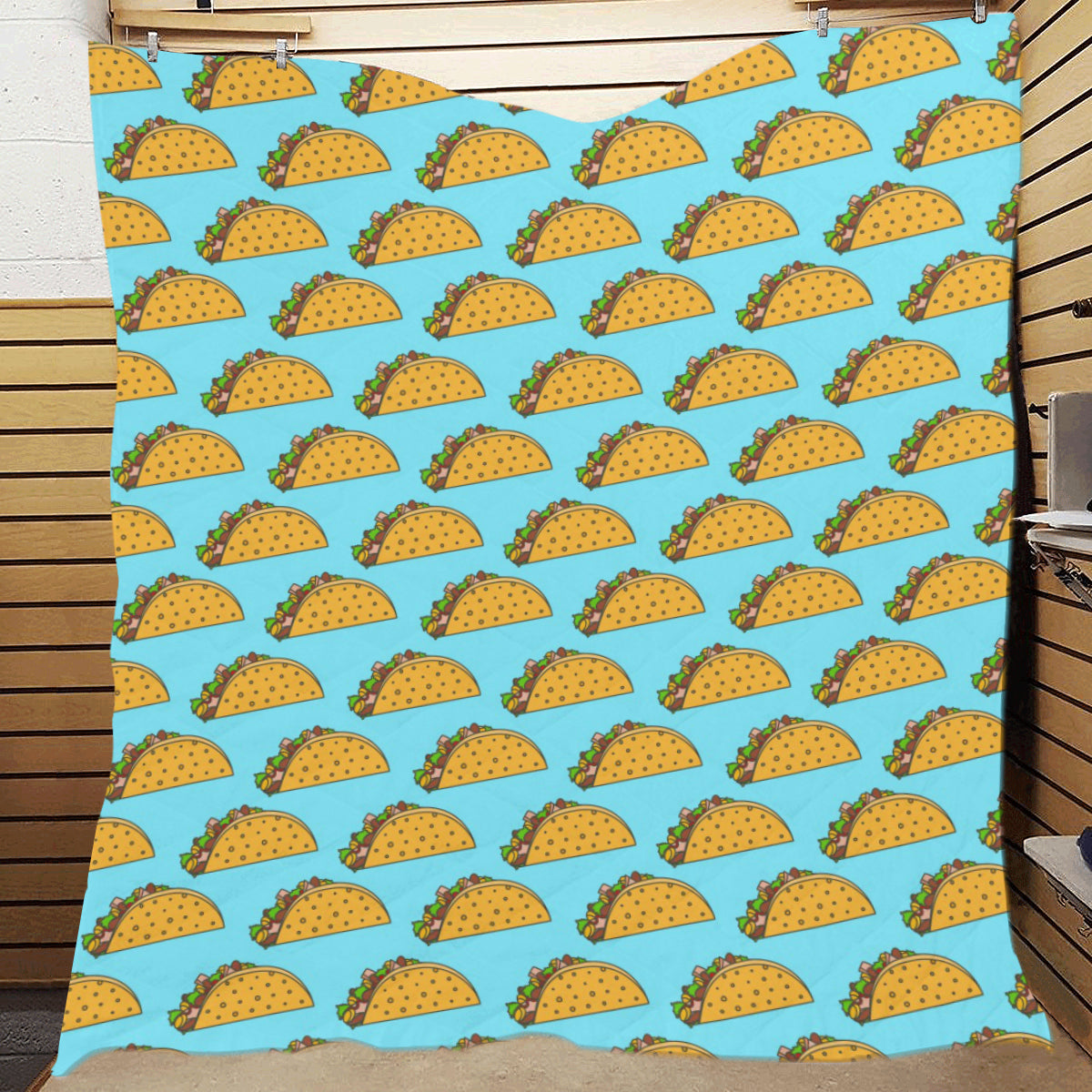 Taco Pattern Print Design TC03 Premium Quilt