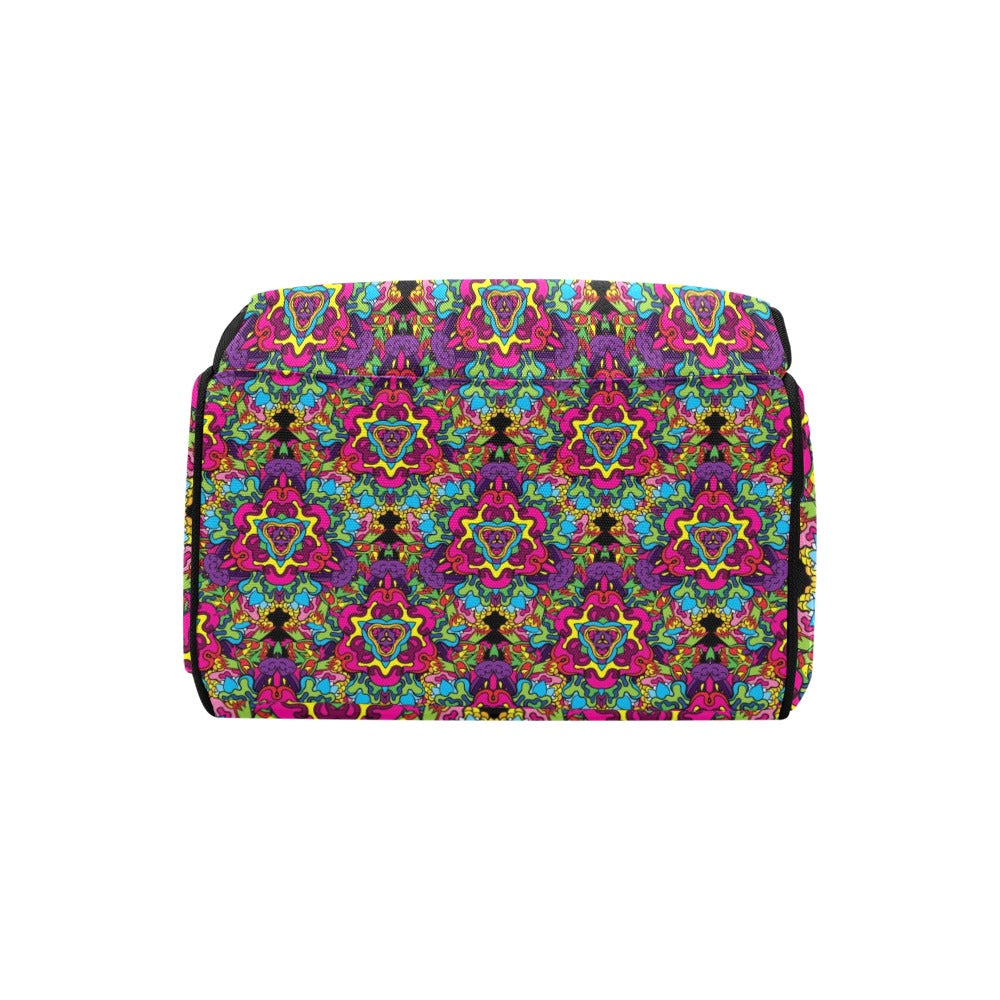 Trippy Print Design LKS303 Diaper Bag Backpack