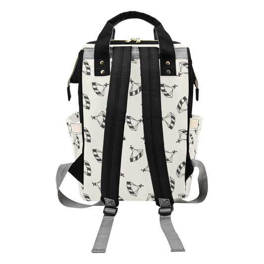 Skydiver Print Design LKS301 Diaper Bag Backpack
