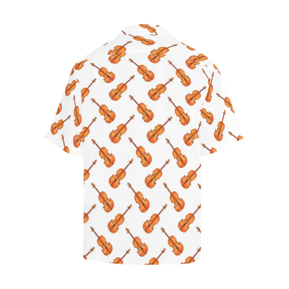Violin Print Design LKS401 Men's Men's Hawaiian Shirt
