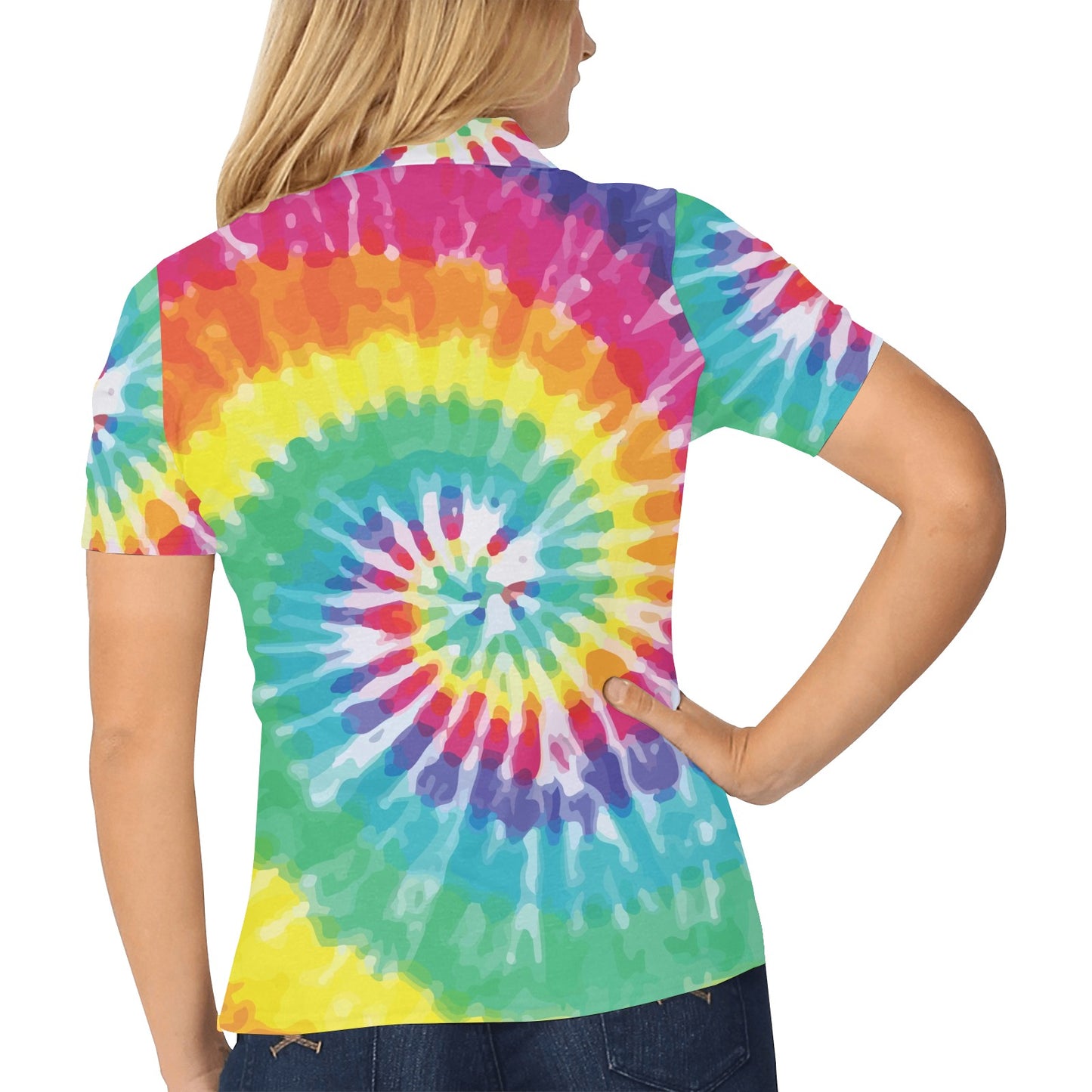 Tie Dye Women's Polo Shirt