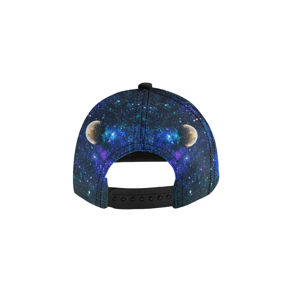 Galaxy Stardust Planet Space Print Snapback Cap