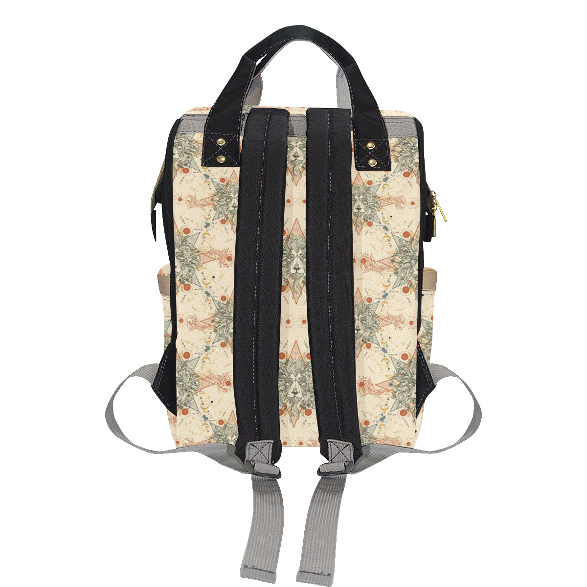 Leo Pattern Print Design 02 Diaper Bag Backpack