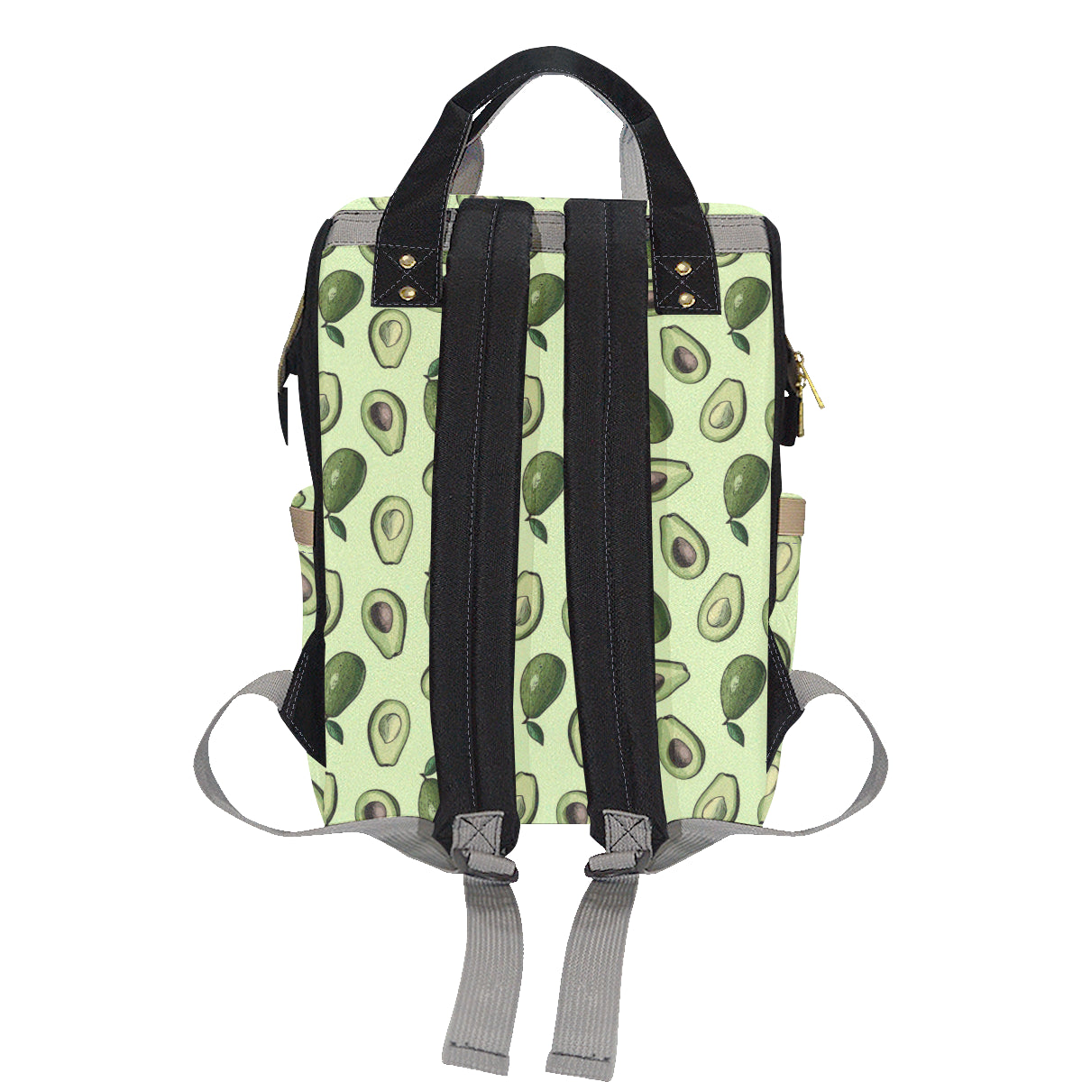 Avocado Pattern Print Design 02 Diaper Bag Backpack