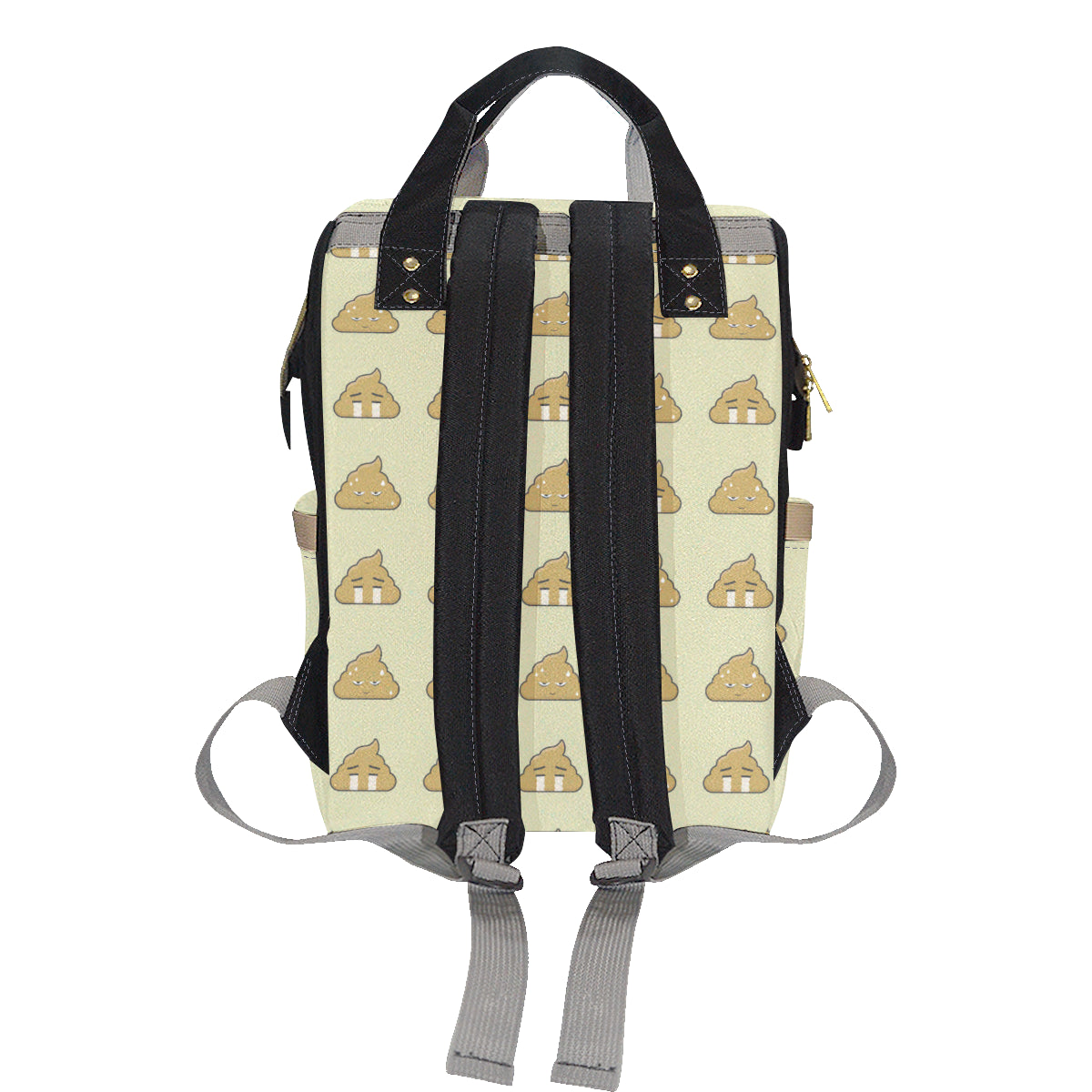 Poop Emoji Pattern Print Design A04 Diaper Bag Backpack