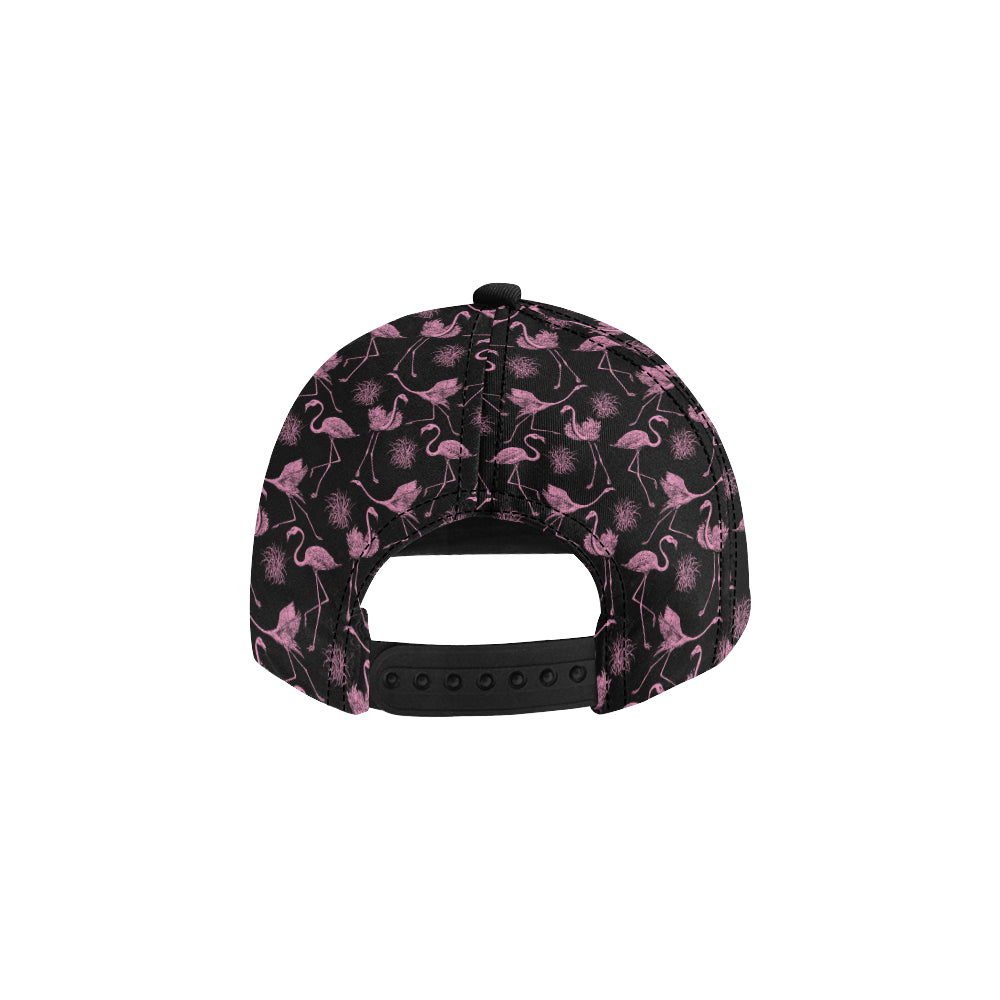 Flamingo Pink Print Pattern Snapback Cap
