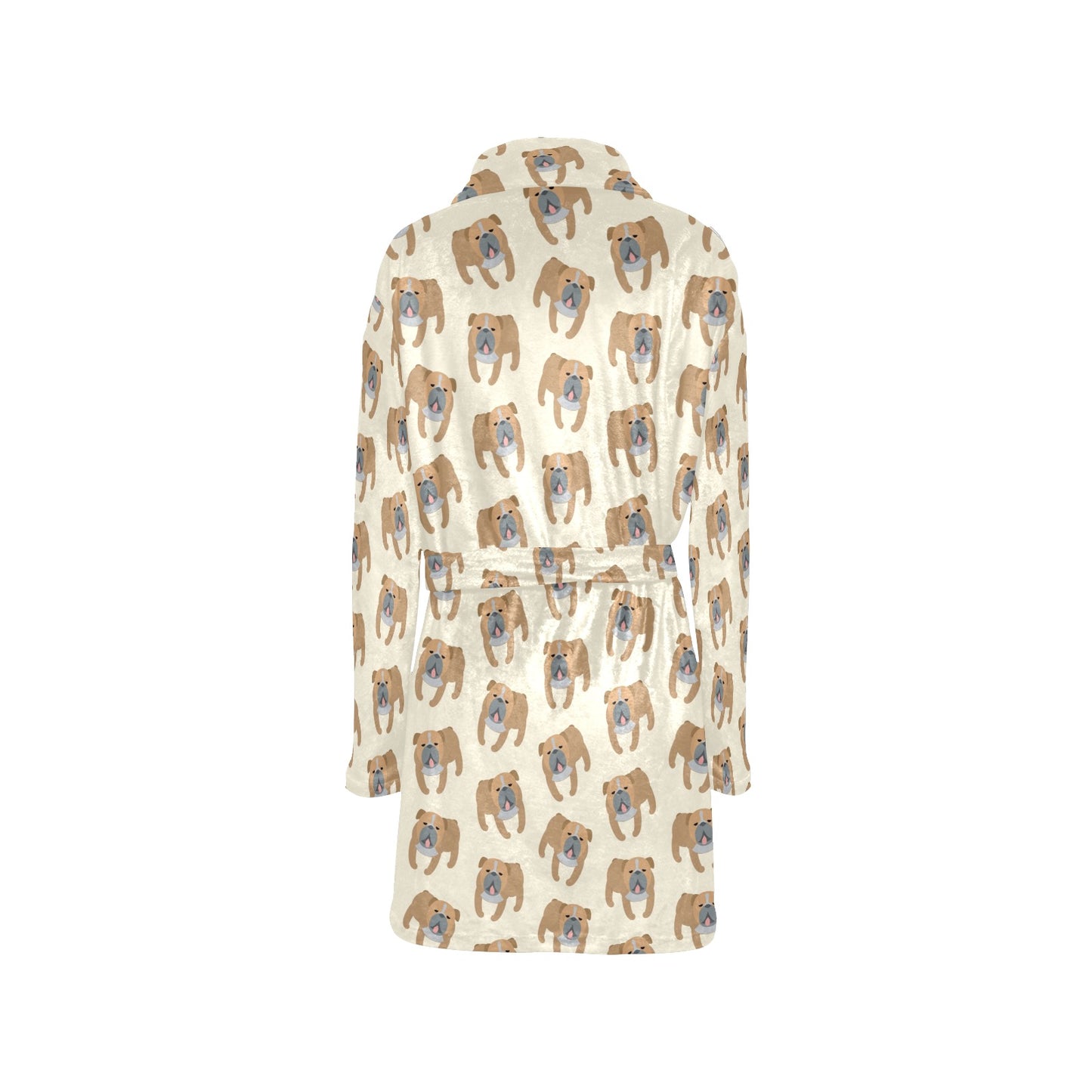 Bulldogs Pattern Print Design 01 Women's Fleece Robe