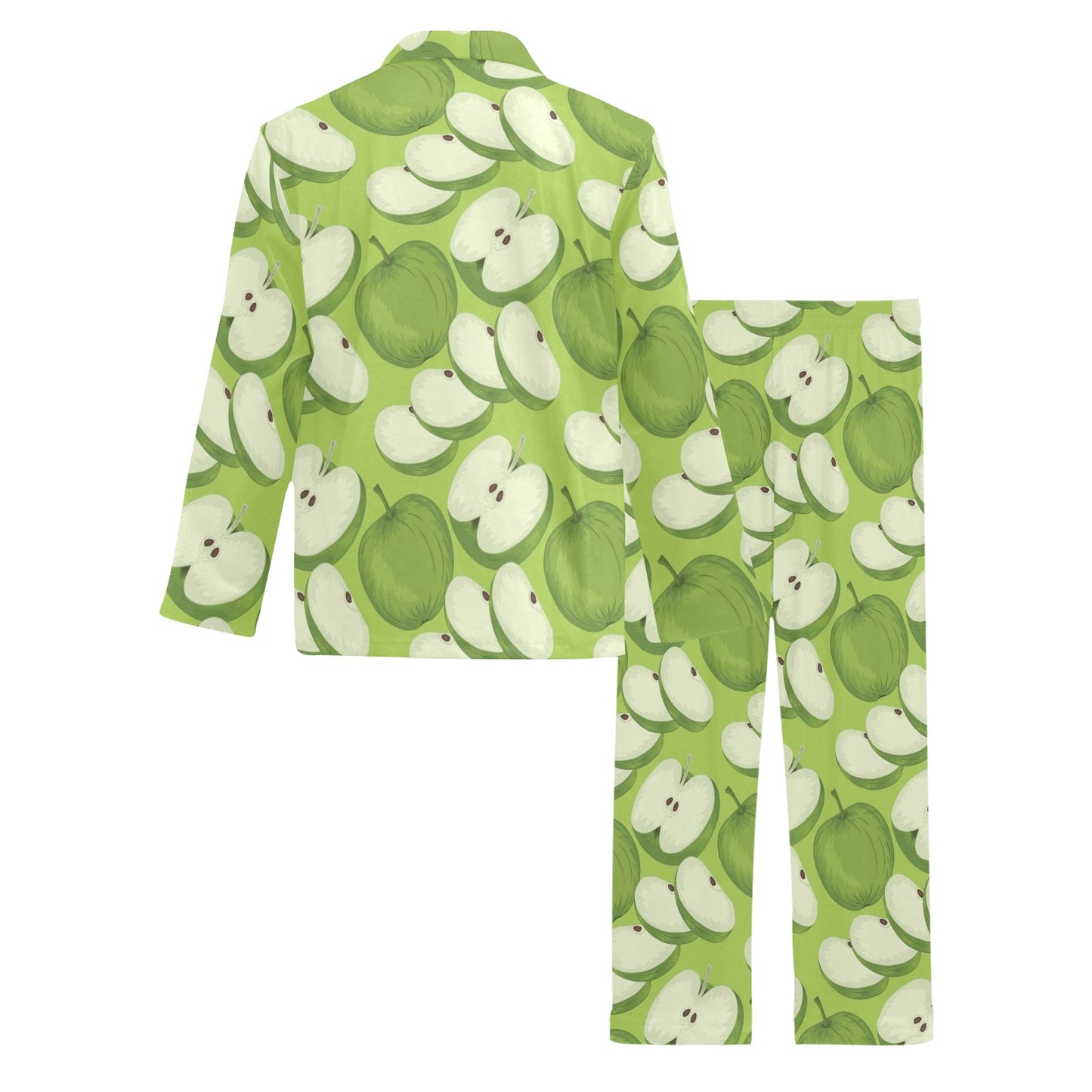 Apple Pattern Print Design AP010 Men's Long Pajama Set