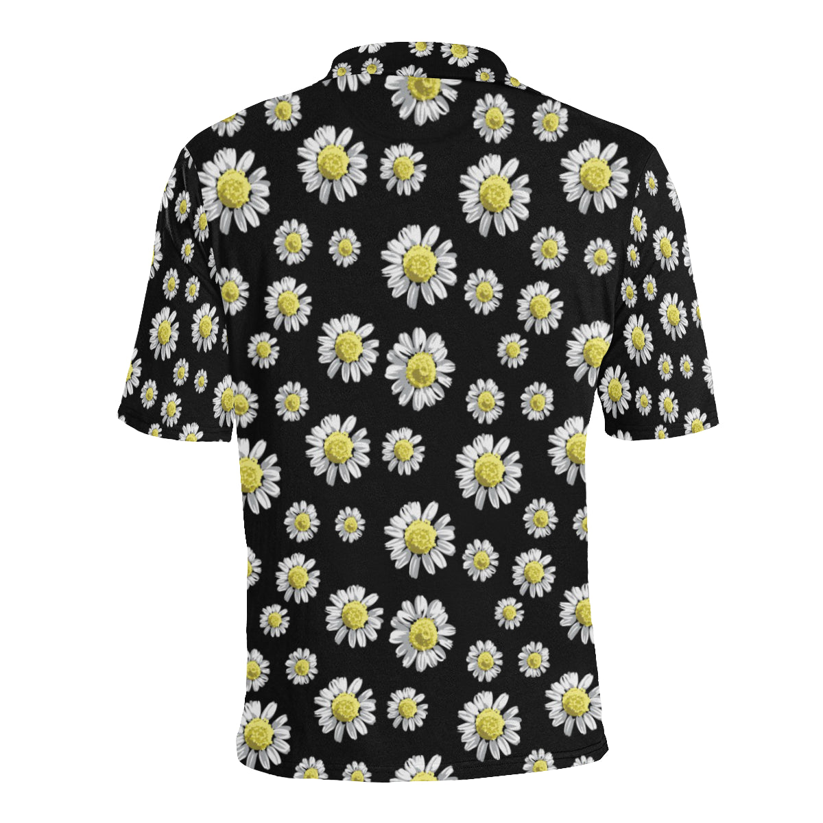 Daisy Pattern Print Design DS01 Men Polo Shirt