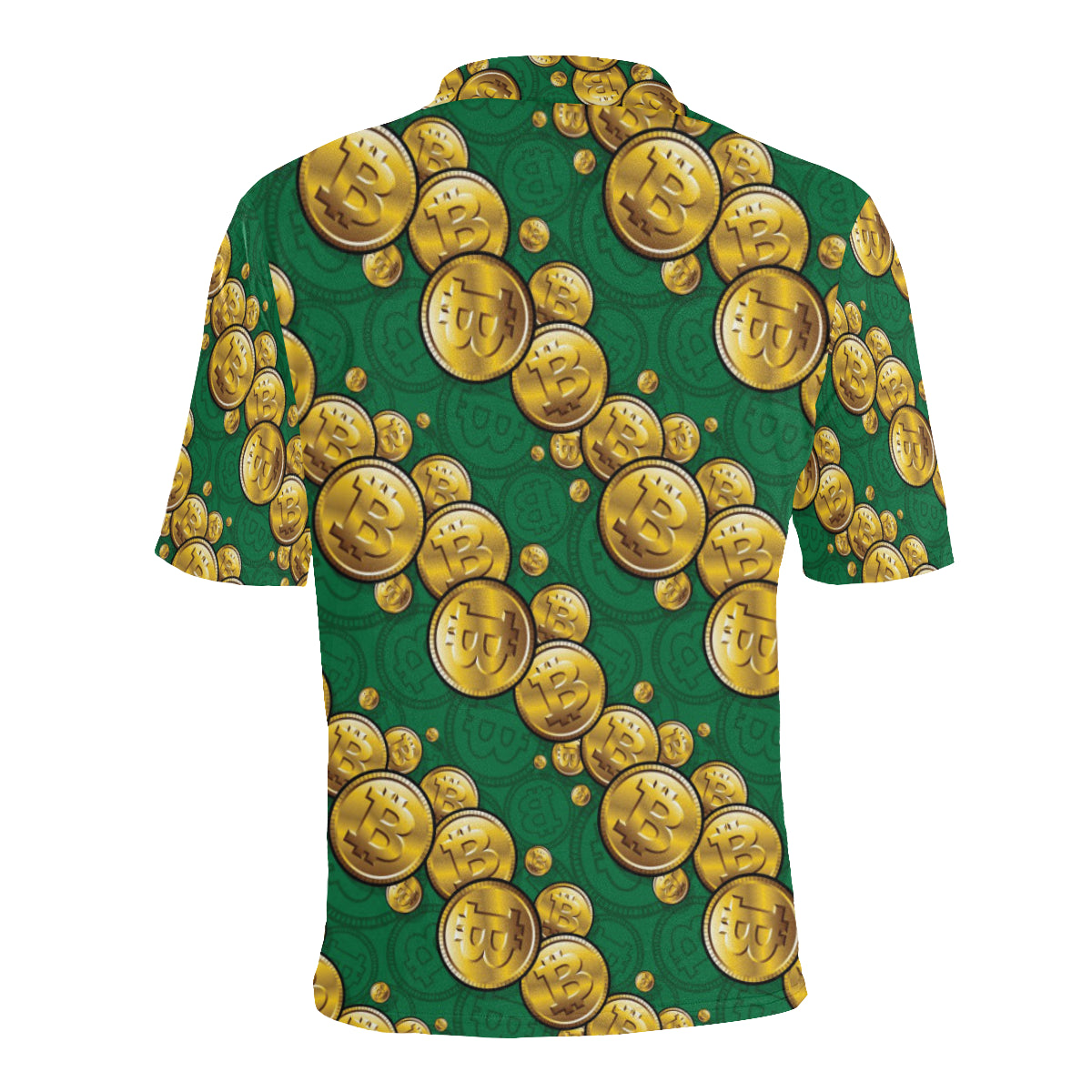 Bitcoin Pattern Print Design DO02 Men Polo Shirt