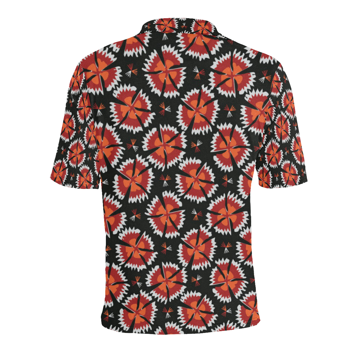 Carnations Pattern Print Design CN03 Men Polo Shirt