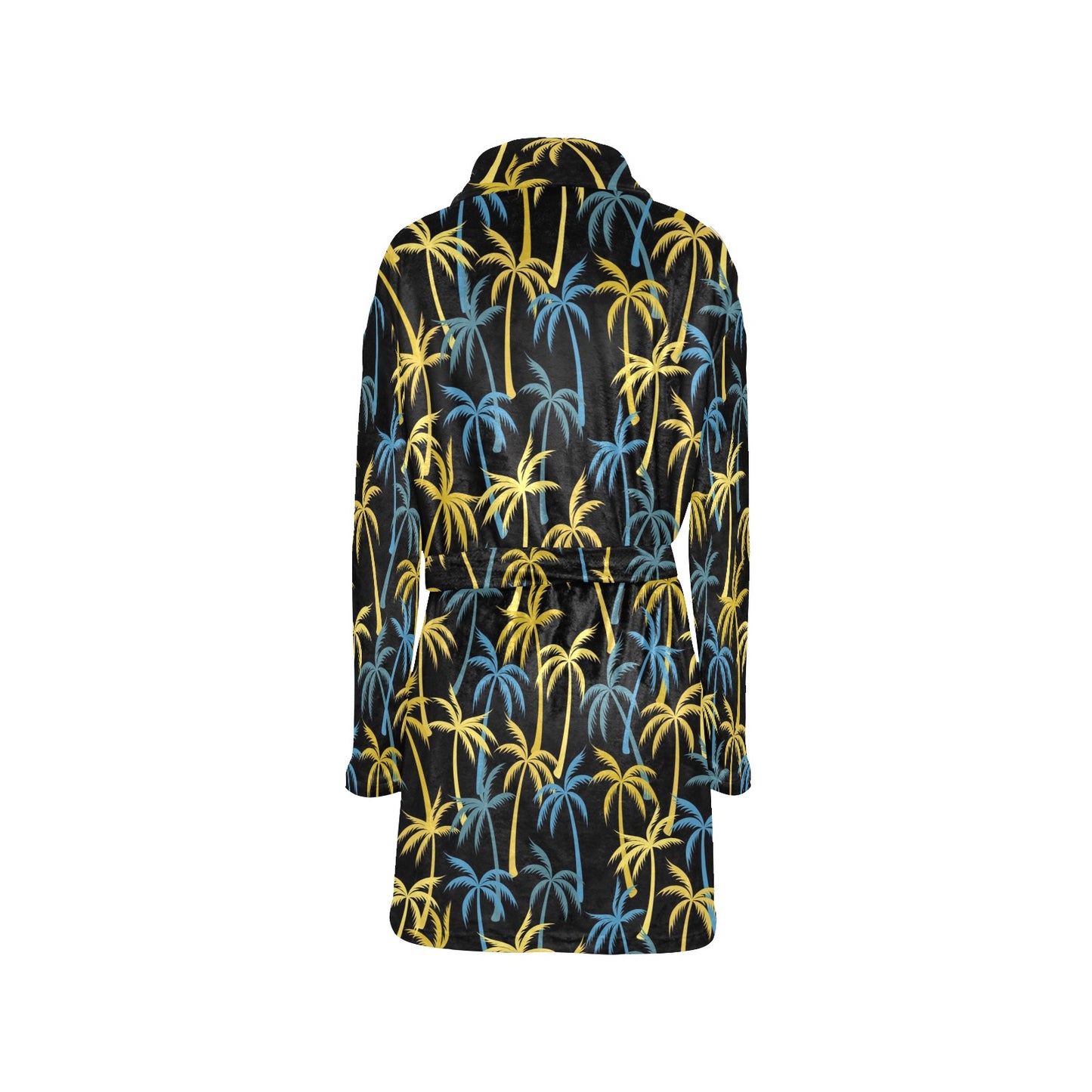 Palm Tree Pattern Women's Fleece Robe