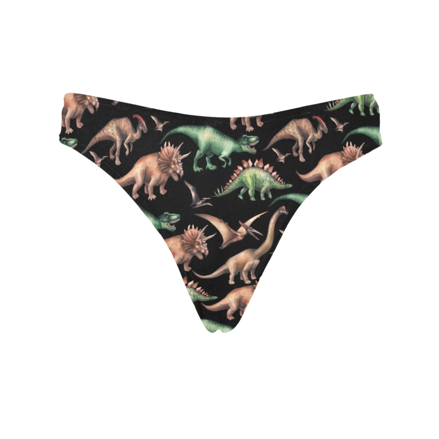Dinosaur Print Pattern Women's Thongs