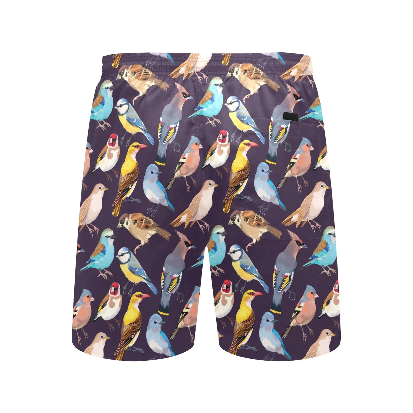 Bird Cute Print Pattern Men's Swim Trunks Beach Shorts